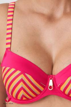 Costume PrimaDonna Swim La Concha Top Bikini Coppa coprente con Coppe differenziate