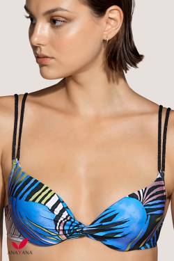 Costume Andres Sarda Swimwear Mahony Top Bikini Imbottito Scollatura Profonda con Coppe differenziate